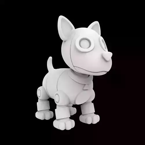 Robot Pet Figurine 3D Print Model
