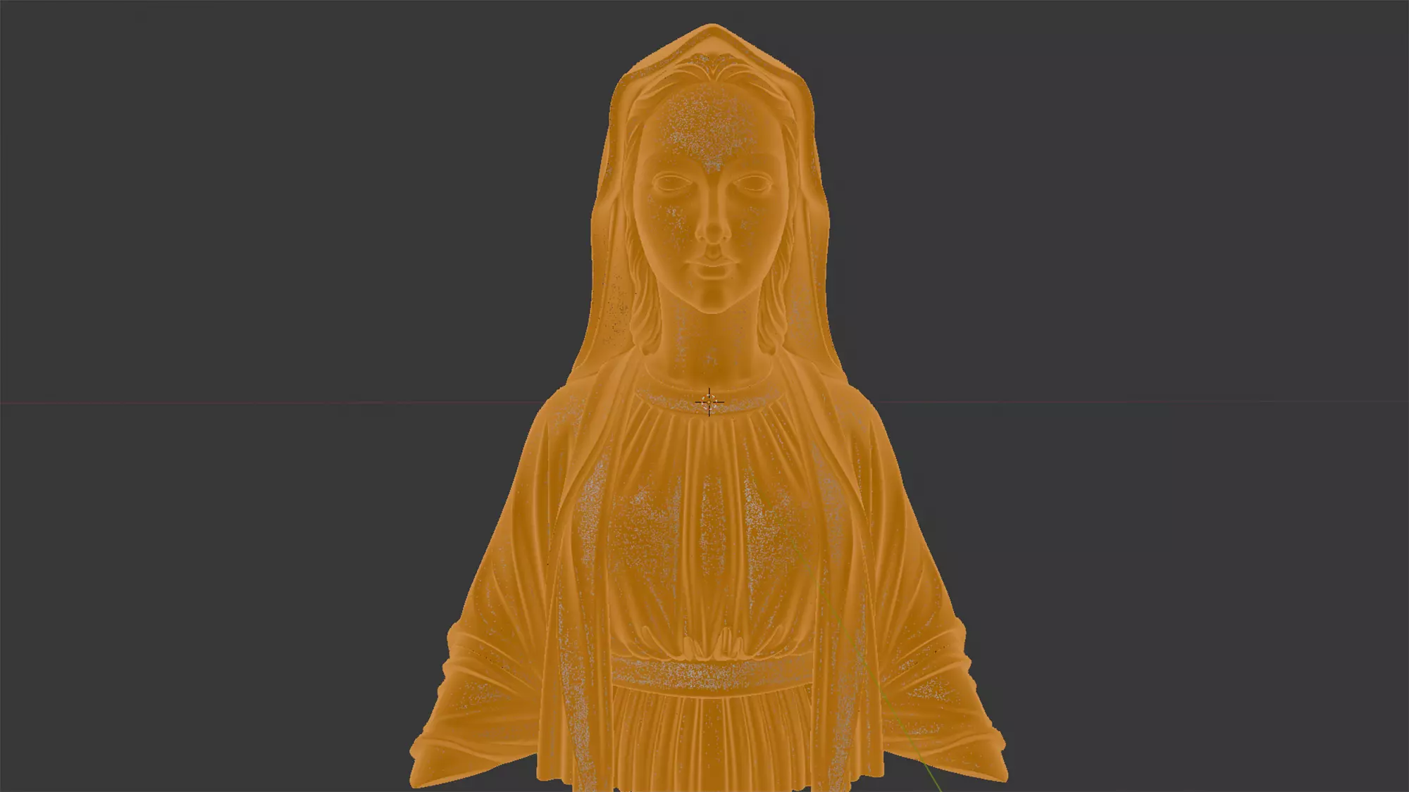 Virgin Mary Statue 3D Print Model 3D print model_4