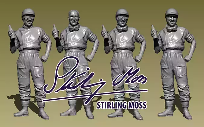 Stirling Moss figure to print