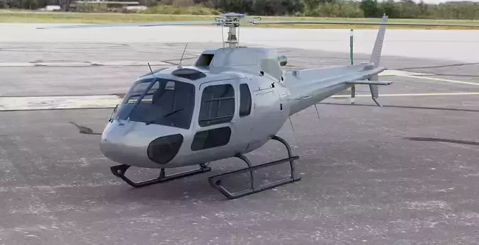 Helicopter Airbus Eurocopter AS350 Ecureuil II or Squirrel II