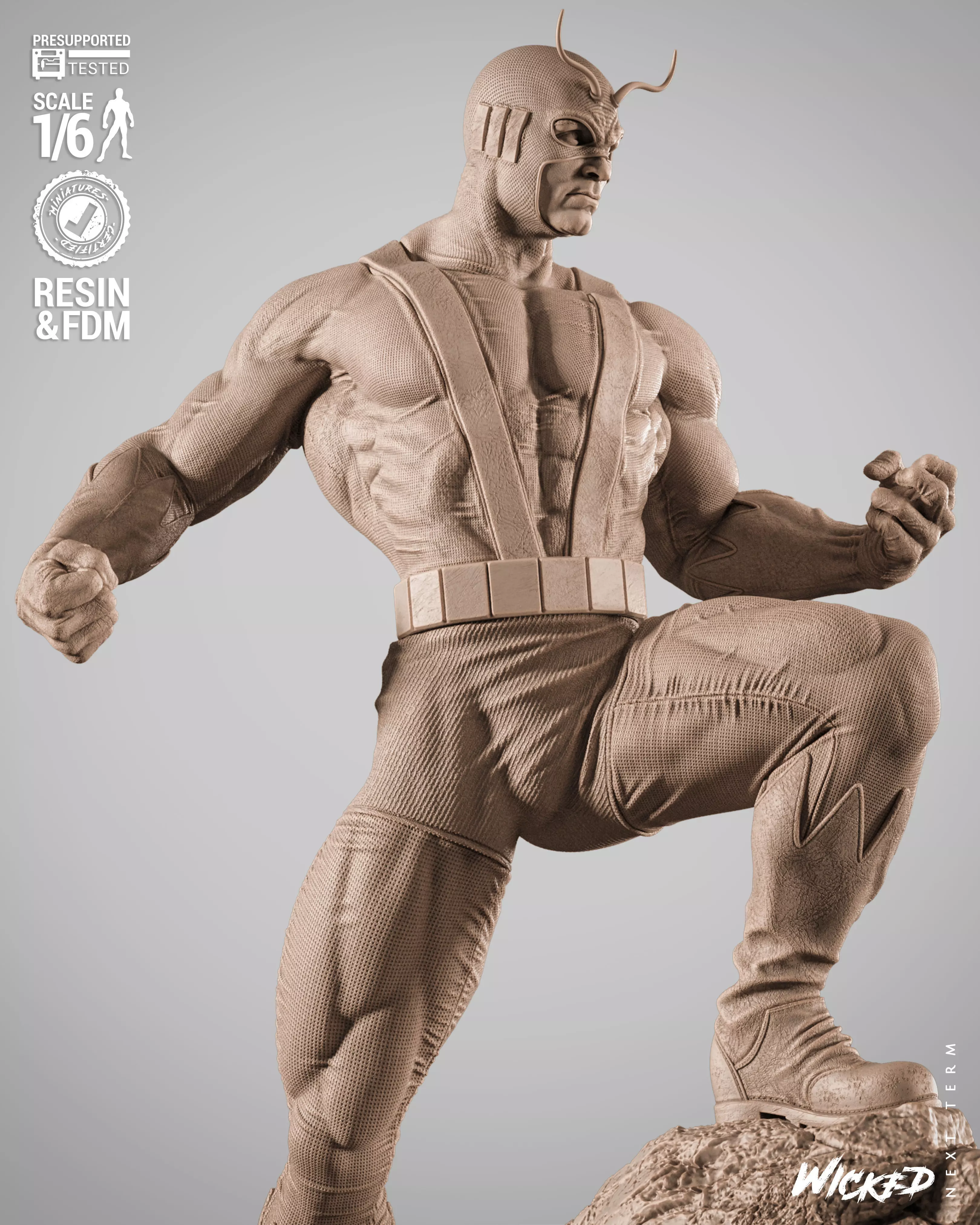 Wicked Marvel Giant Man Sculpture 3D print model_4