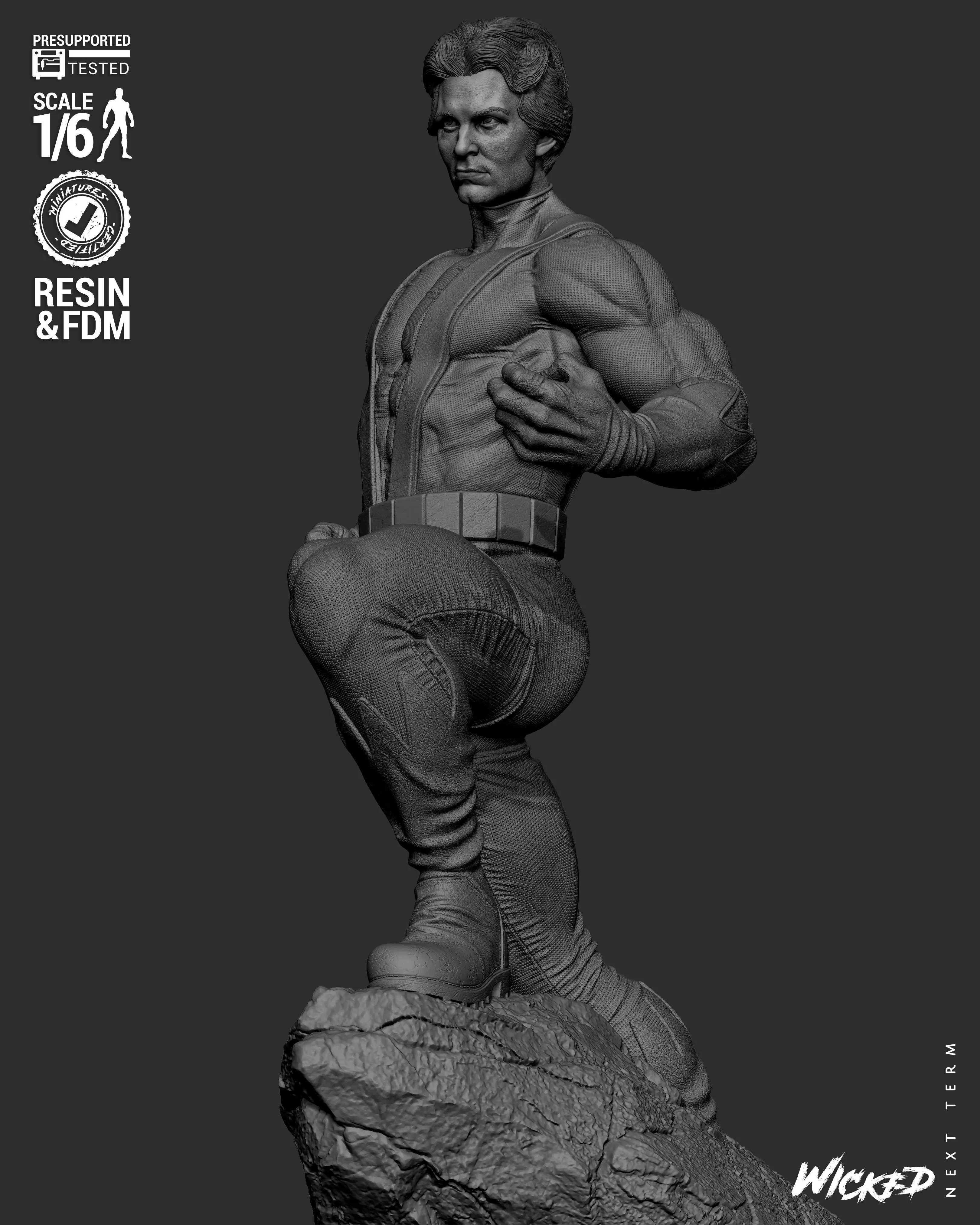 Wicked Marvel Giant Man Sculpture 3D print model_50