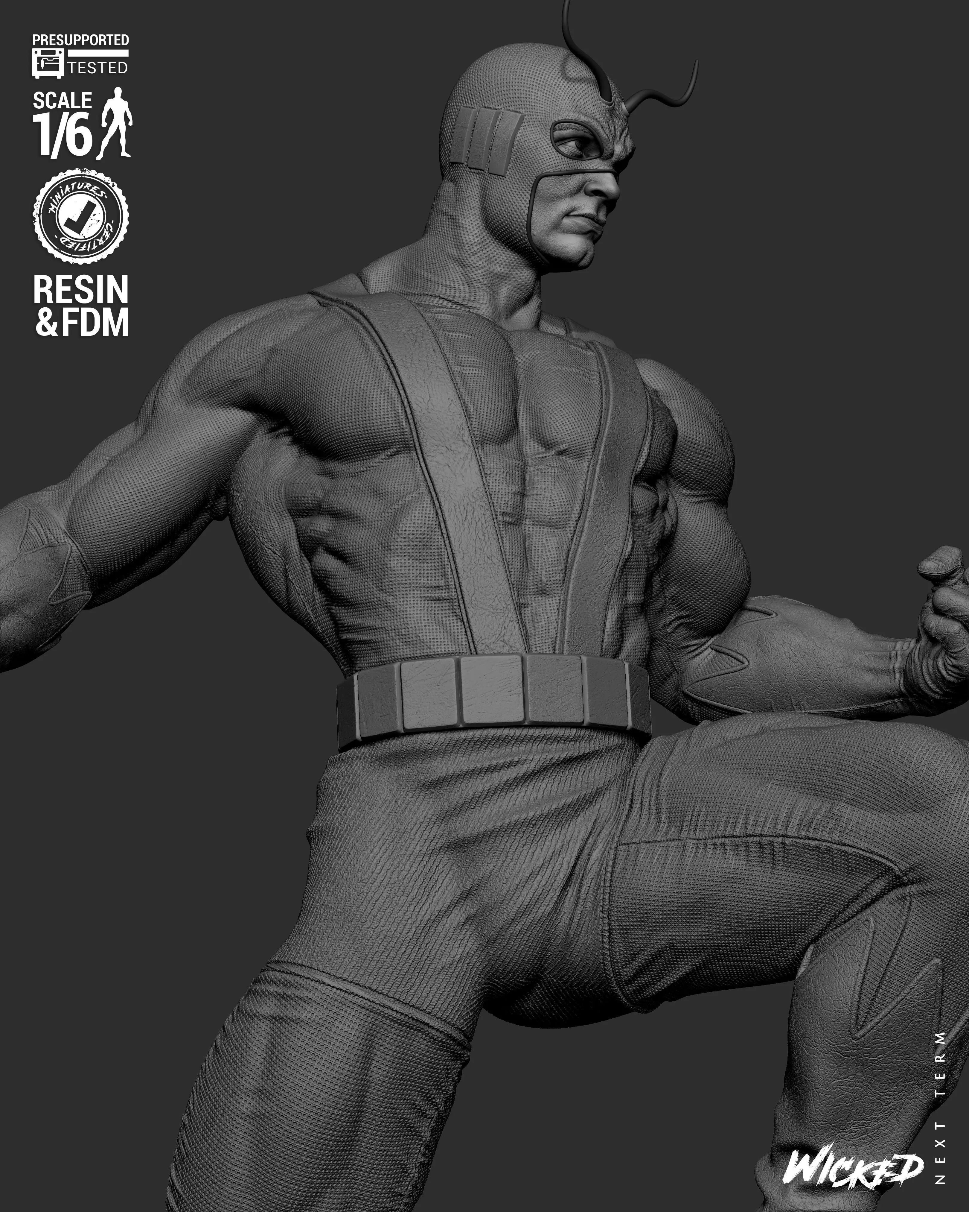 Wicked Marvel Giant Man Sculpture 3D print model_47