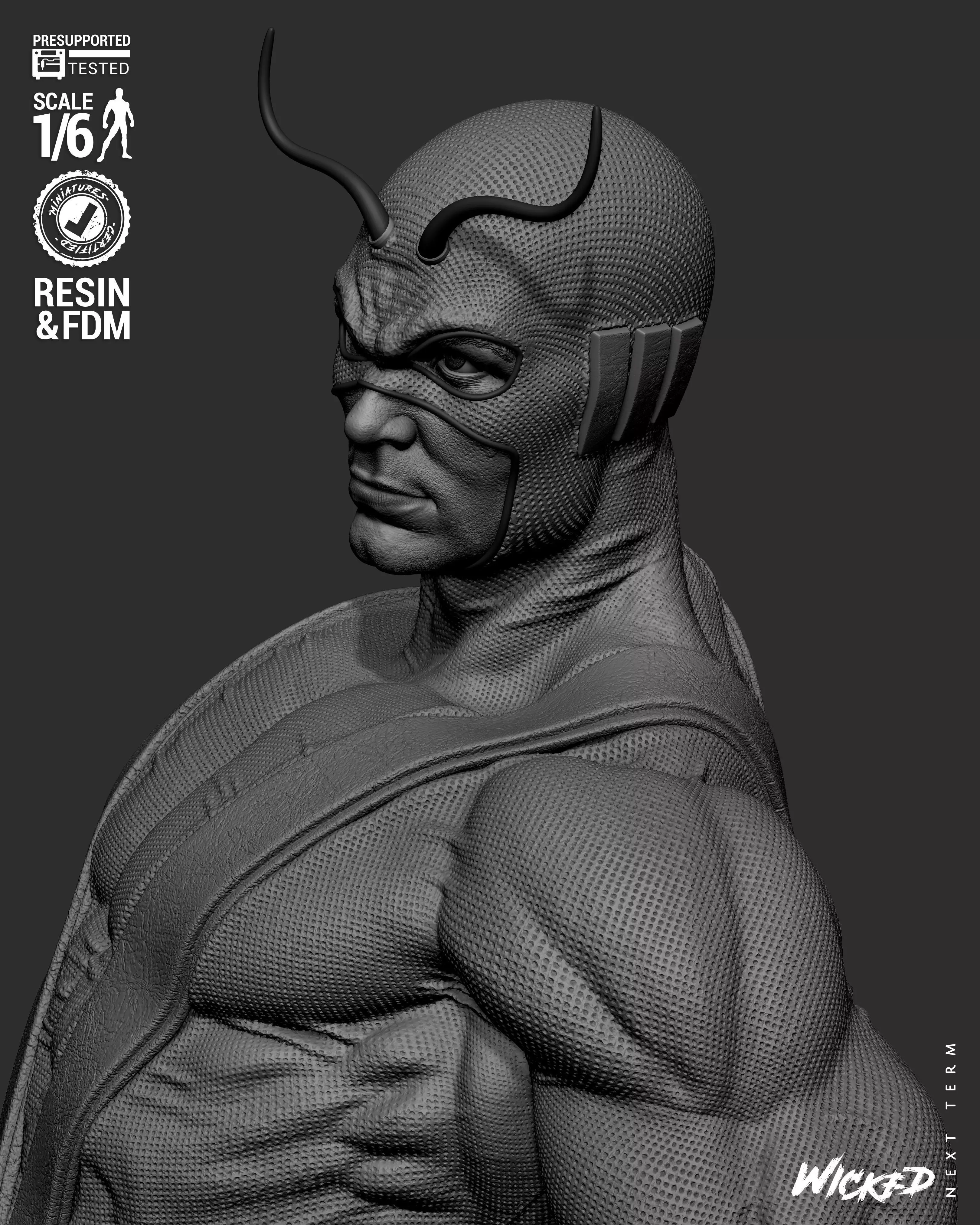 Wicked Marvel Giant Man Sculpture 3D print model_63