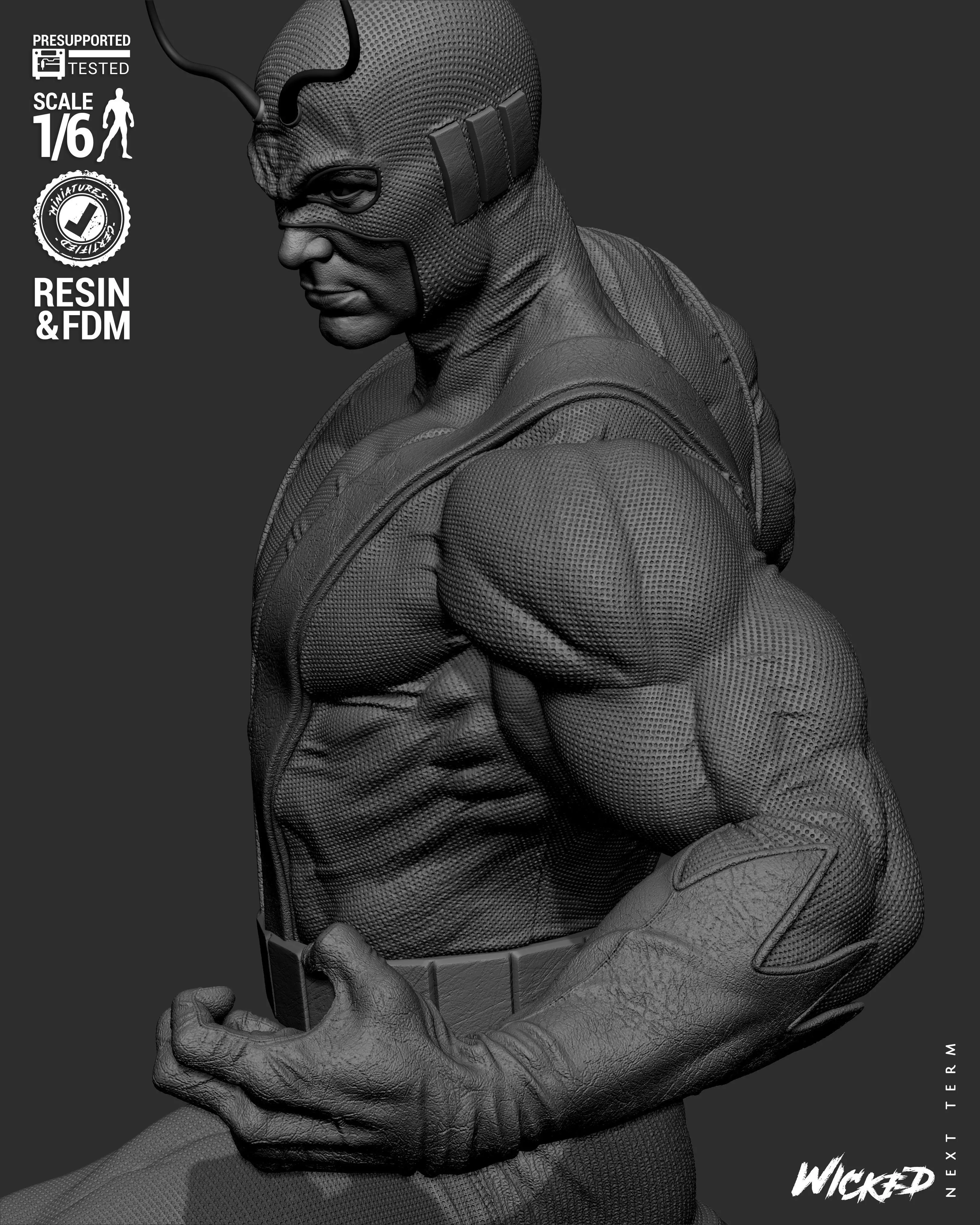 Wicked Marvel Giant Man Sculpture 3D print model_38