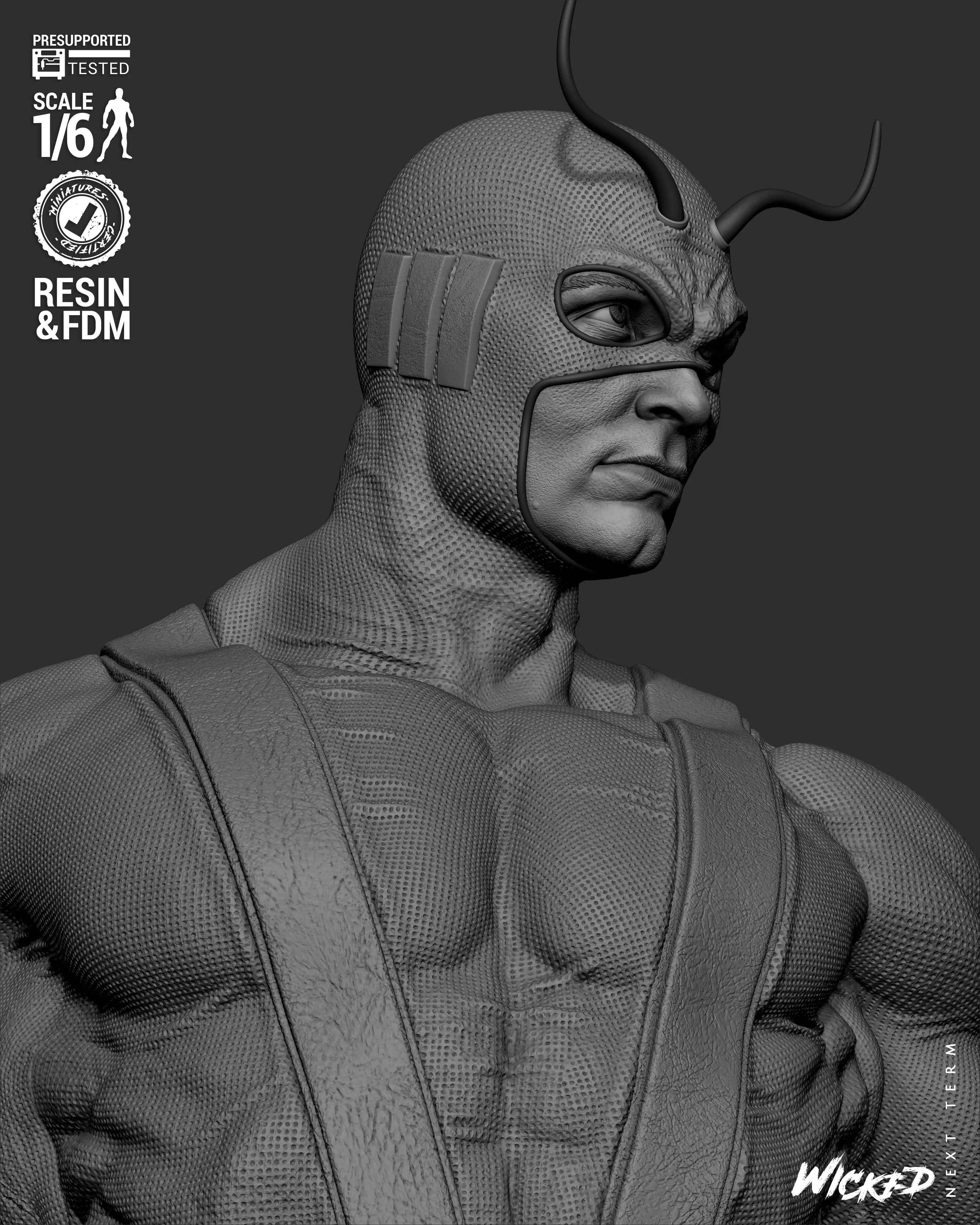 Wicked Marvel Giant Man Sculpture 3D print model_32