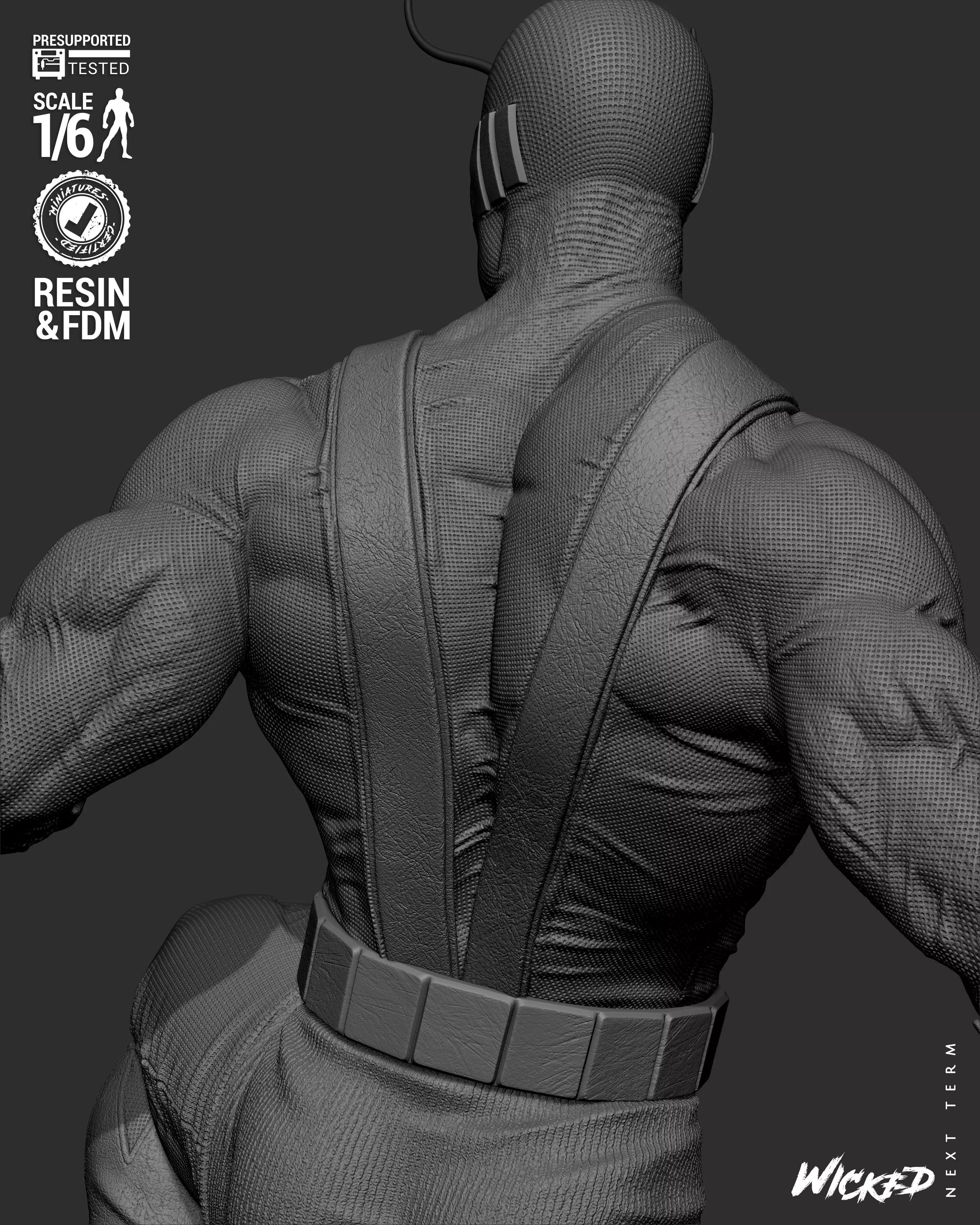 Wicked Marvel Giant Man Sculpture 3D print model_36