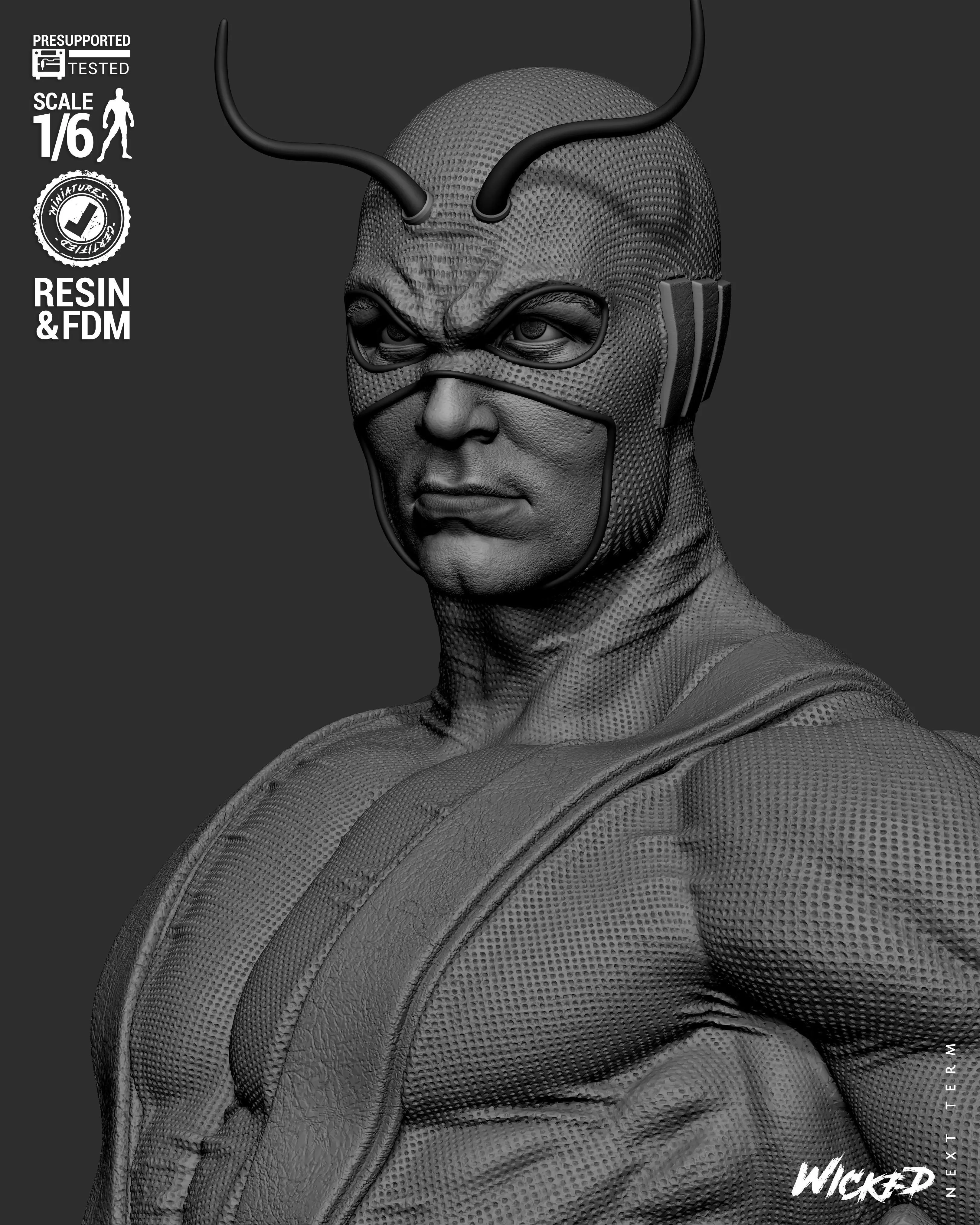 Wicked Marvel Giant Man Sculpture 3D print model_24