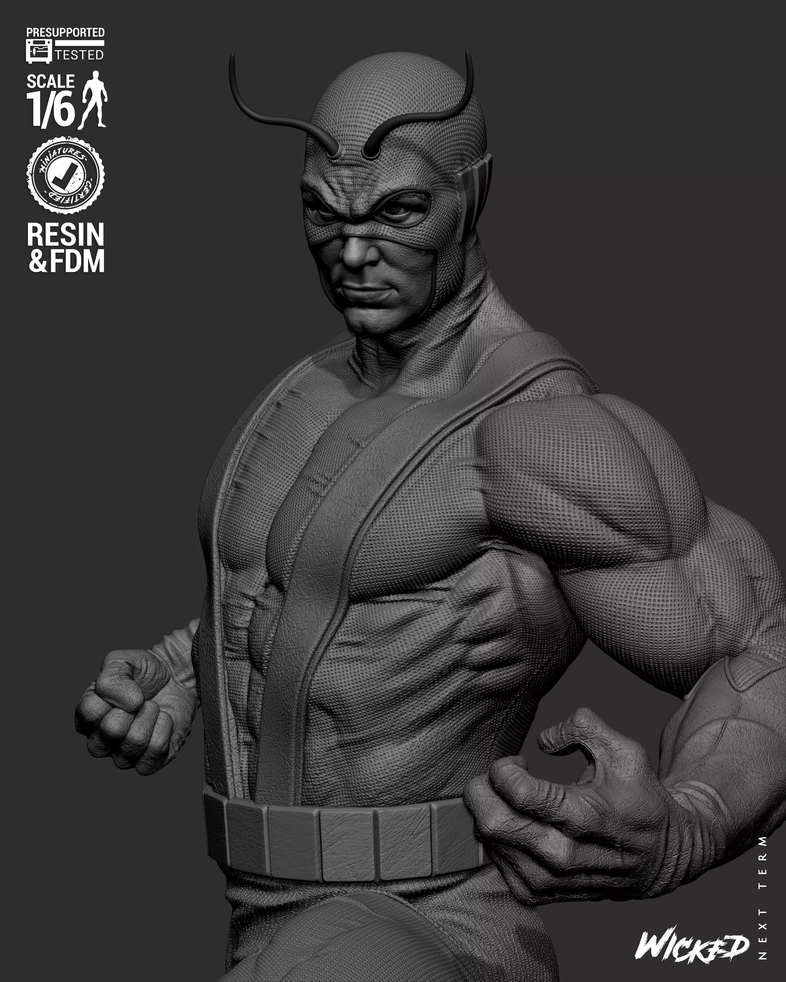 Wicked Marvel Giant Man Sculpture 3D print model_30