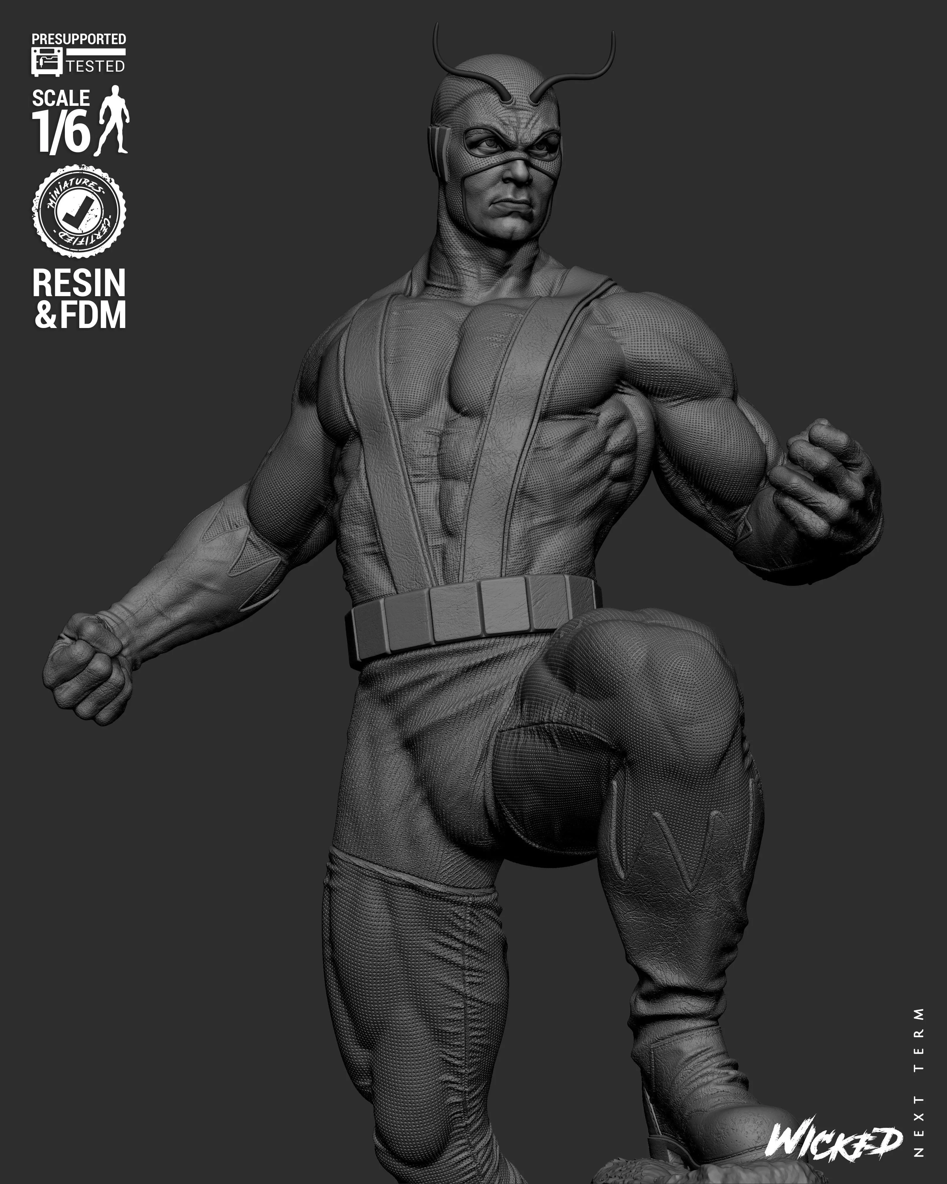 Wicked Marvel Giant Man Sculpture 3D print model_29