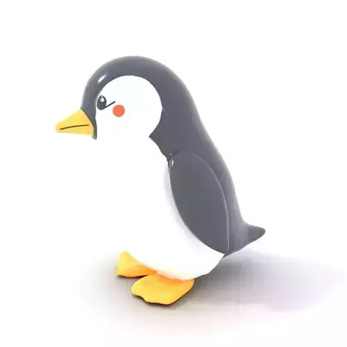 Charming Penguin Figure model pack
