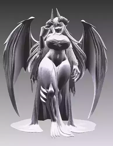 Stylized Demon Girl - Anime 3D Character