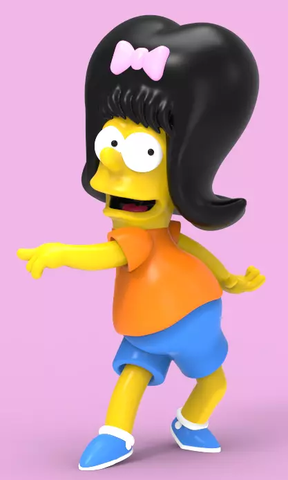 BART DANCING THE SHOOP SHOOP SONG-PARTS AND COMPLETE 3D print model_0