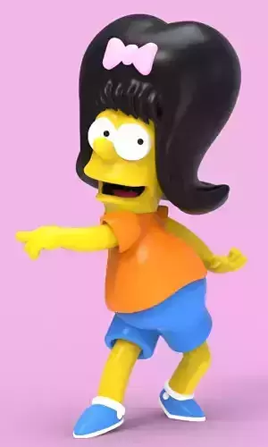 BART DANCING THE SHOOP SHOOP SONG-PARTS AND COMPLETE 3D print model