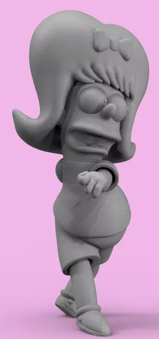 BART DANCING THE SHOOP SHOOP SONG-PARTS AND COMPLETE 3D print model_8