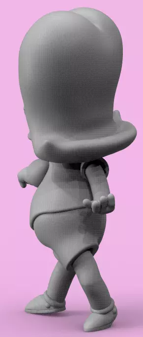 BART DANCING THE SHOOP SHOOP SONG-PARTS AND COMPLETE 3D print model_6