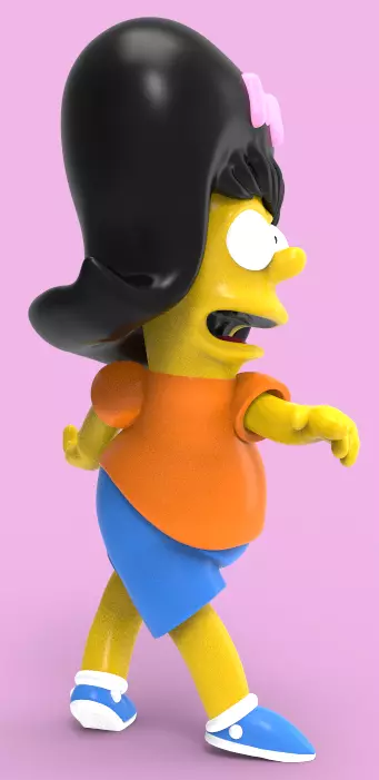 BART DANCING THE SHOOP SHOOP SONG-PARTS AND COMPLETE 3D print model_3