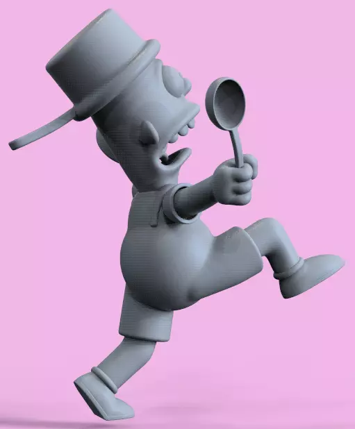BART SIMPSON-I AM SO GREAT-PARTS AND COMPLETE 3D print model_14