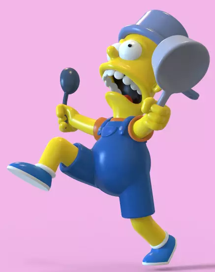 BART SIMPSON-I AM SO GREAT-PARTS AND COMPLETE 3D print model_3