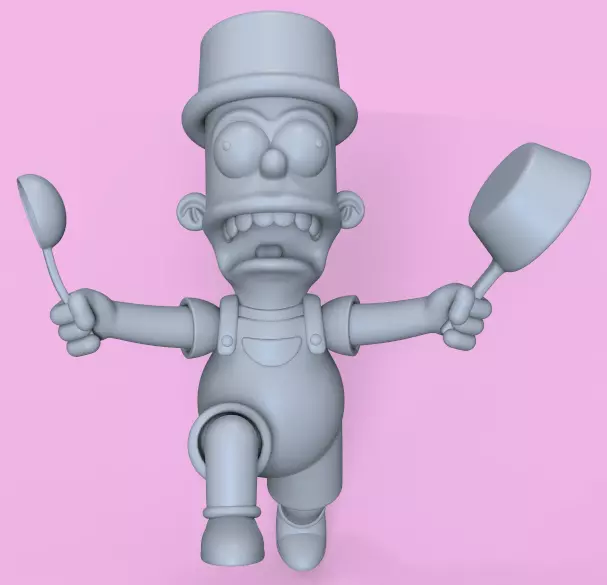 BART SIMPSON-I AM SO GREAT-PARTS AND COMPLETE 3D print model_9