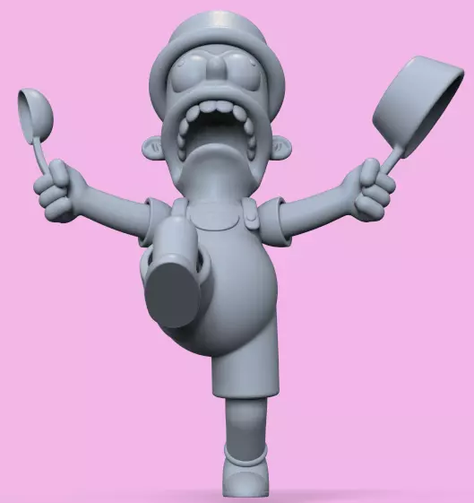 BART SIMPSON-I AM SO GREAT-PARTS AND COMPLETE 3D print model_10