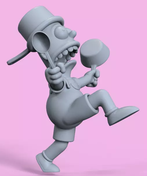 BART SIMPSON-I AM SO GREAT-PARTS AND COMPLETE 3D print model_15