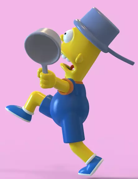 BART SIMPSON-I AM SO GREAT-PARTS AND COMPLETE 3D print model_4