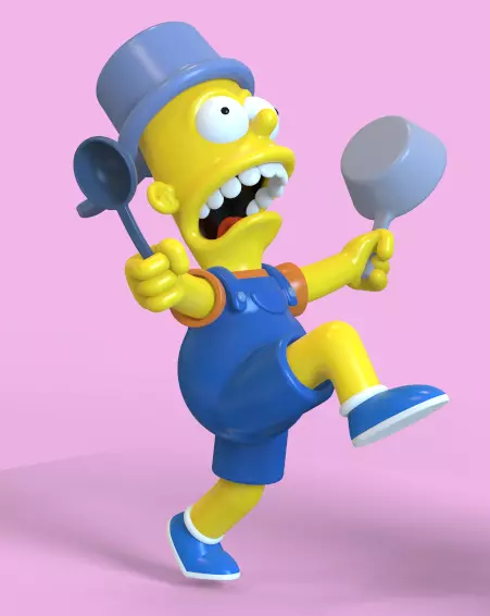 BART SIMPSON-I AM SO GREAT-PARTS AND COMPLETE 3D print model_0