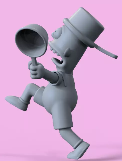 BART SIMPSON-I AM SO GREAT-PARTS AND COMPLETE 3D print model_12
