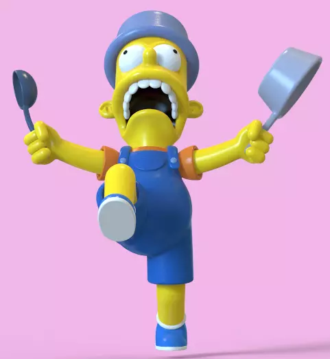 BART SIMPSON-I AM SO GREAT-PARTS AND COMPLETE 3D print model_2