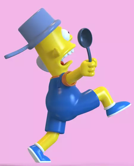 BART SIMPSON-I AM SO GREAT-PARTS AND COMPLETE 3D print model_6