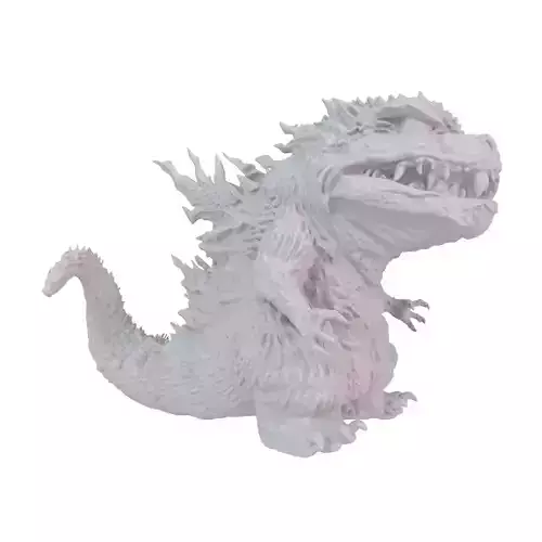 godzilla 2000 chibi 3d print