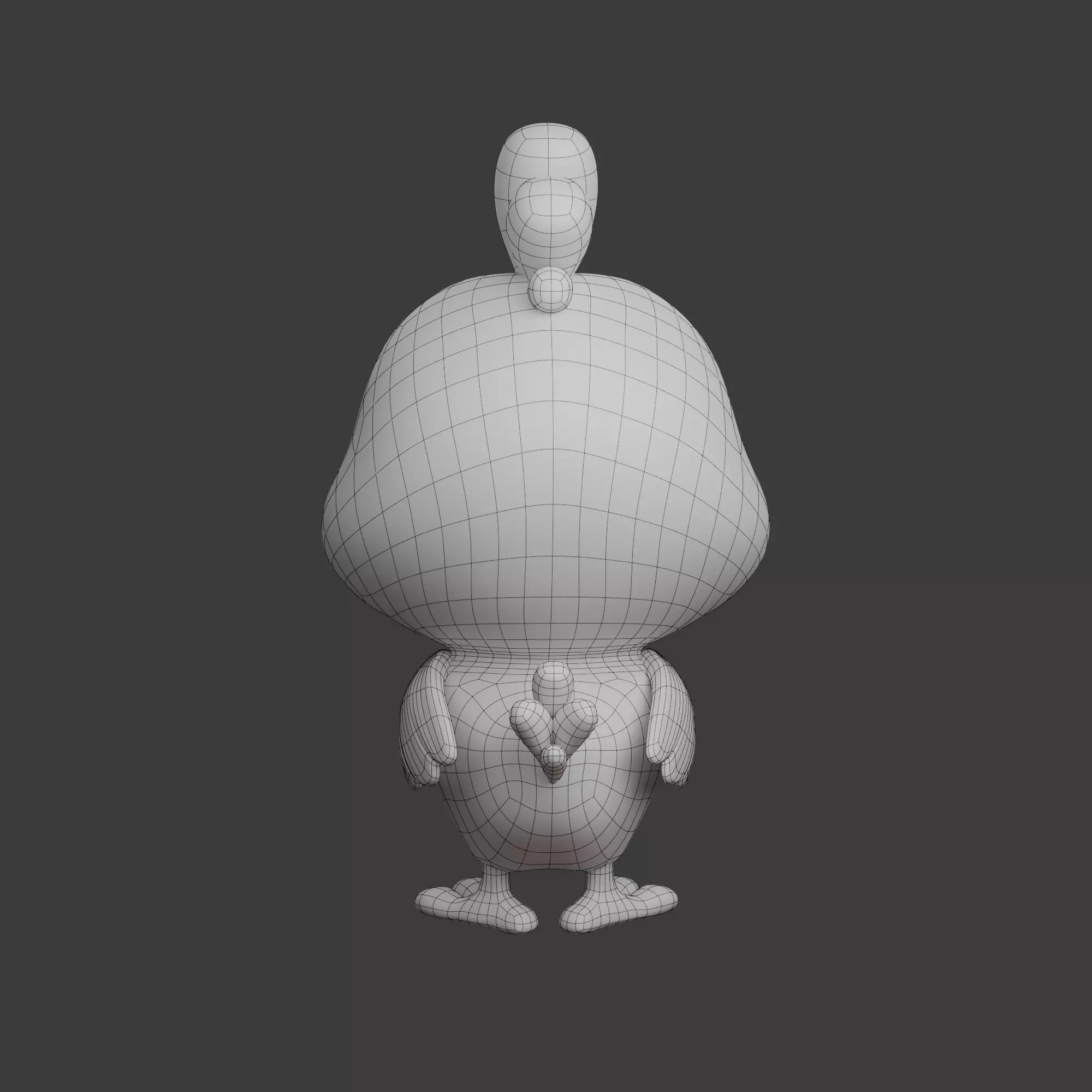 Chicken Cartoon 02 3D model_14