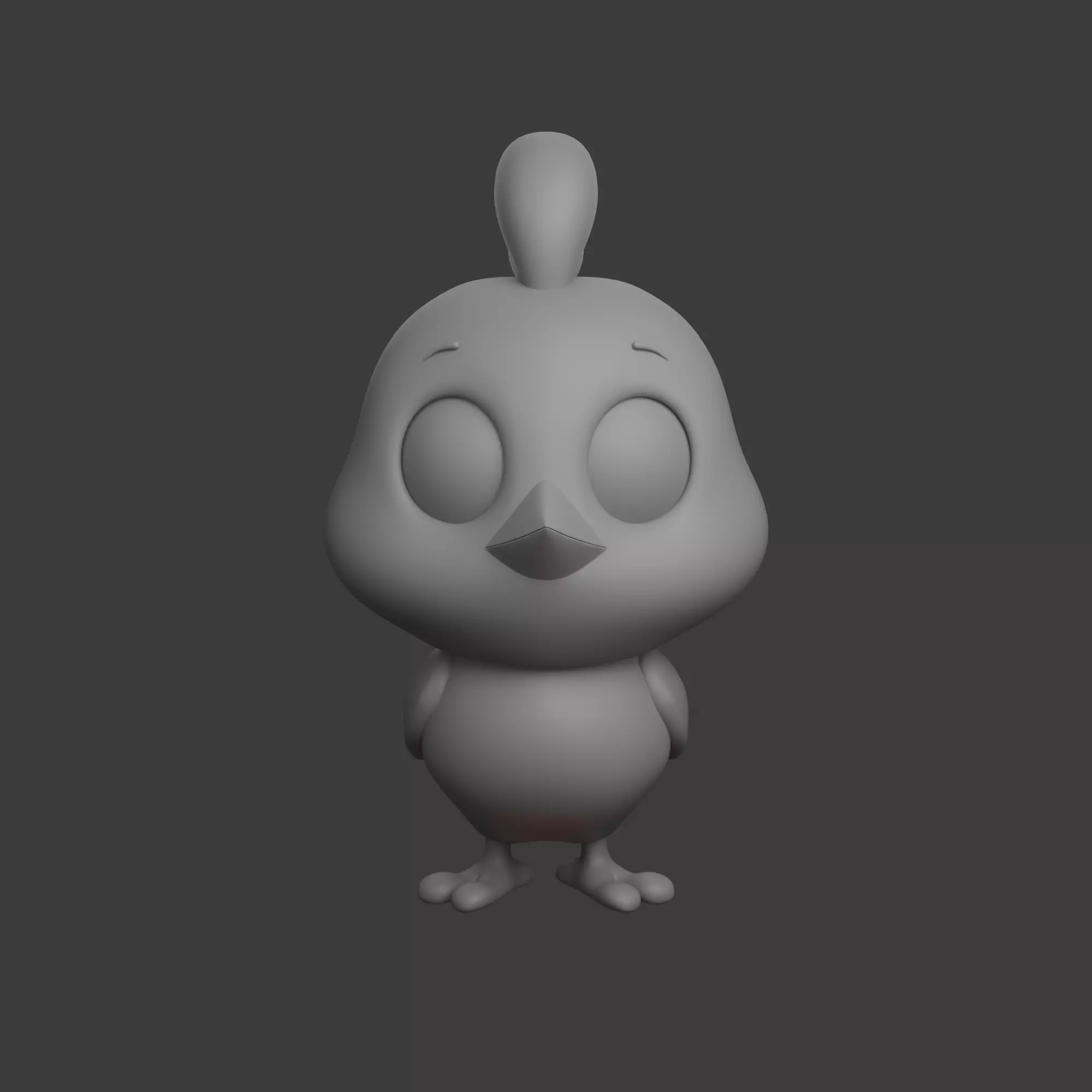 Chicken Cartoon 02 3D model_6