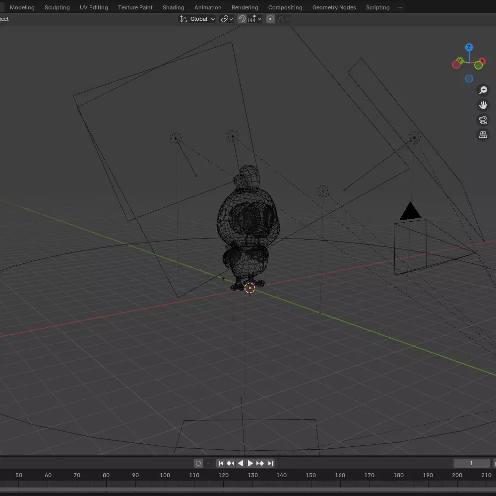 Chicken Cartoon 02 3D model_21