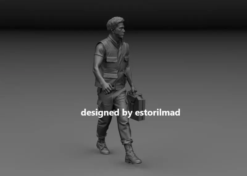 US SOLDIER CREW VIETNAM M113 V4 3D print model_2