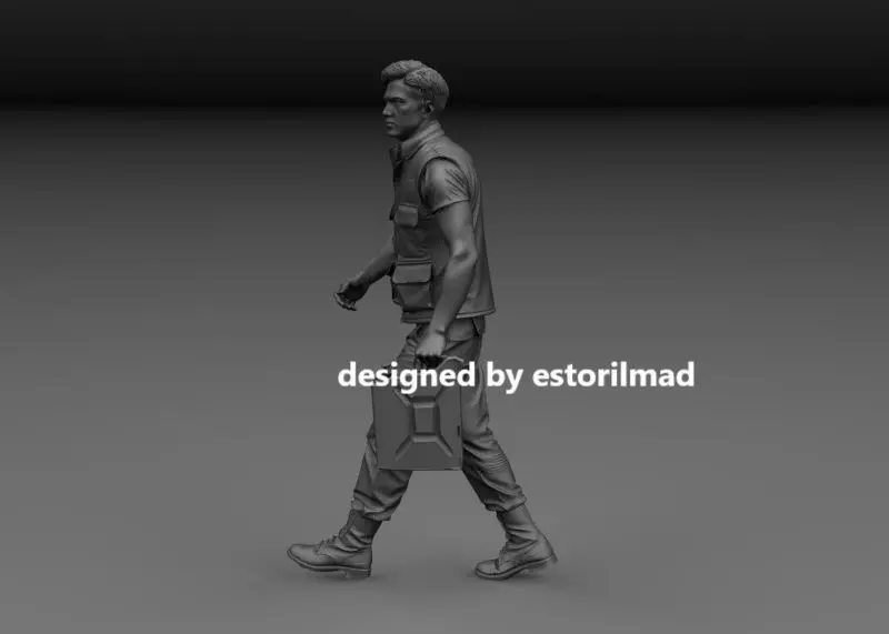 US SOLDIER CREW VIETNAM M113 V4 3D print model_1