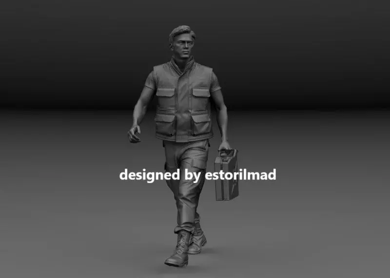 US SOLDIER CREW VIETNAM M113 V4 3D print model_0
