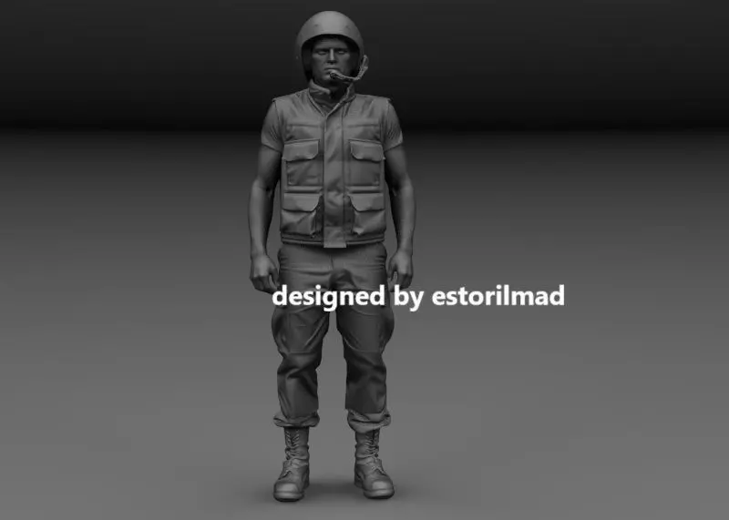 US SOLDIER CREW VIETNAM M113 V6 3D print model_0
