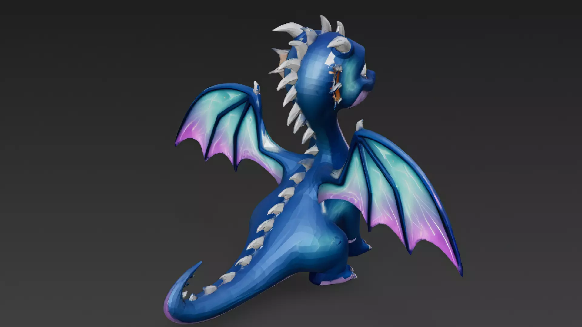 Cartoon Dragons Pack 3D Models Low-poly 3D model_34