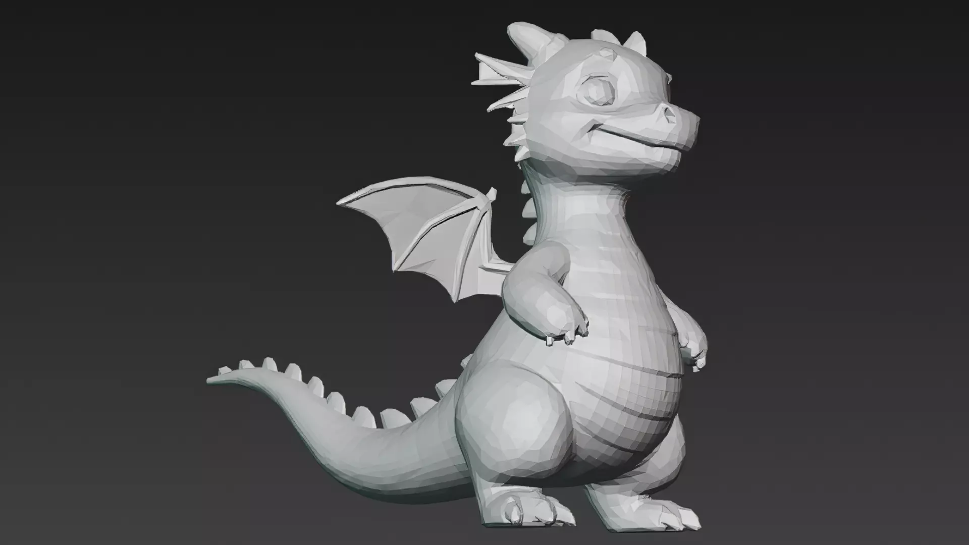 Cartoon Dragons Pack 3D Models Low-poly 3D model_56