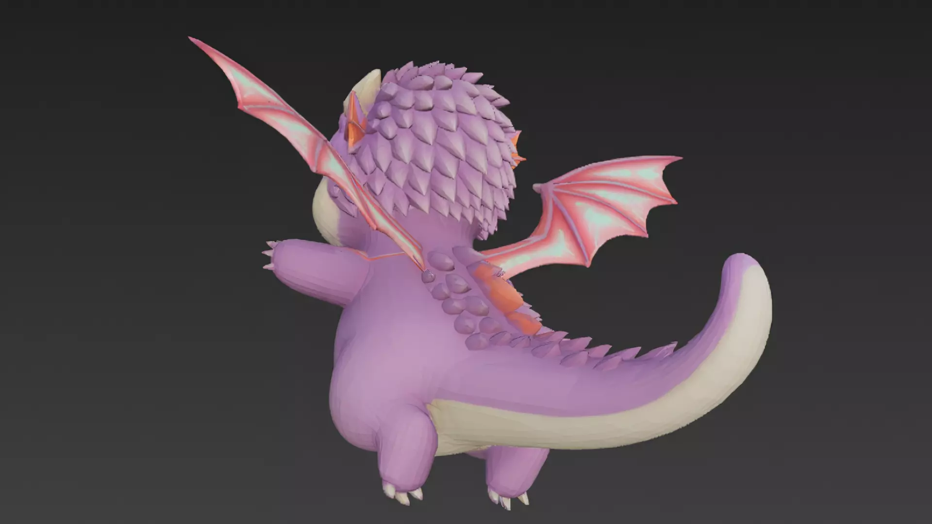Cartoon Dragons Pack 3D Models Low-poly 3D model_65