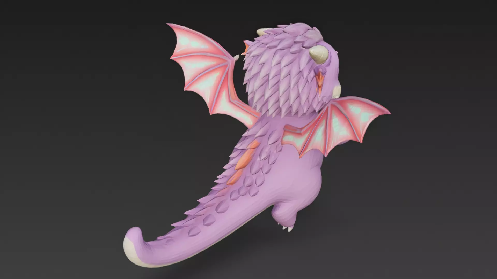 Cartoon Dragons Pack 3D Models Low-poly 3D model_64