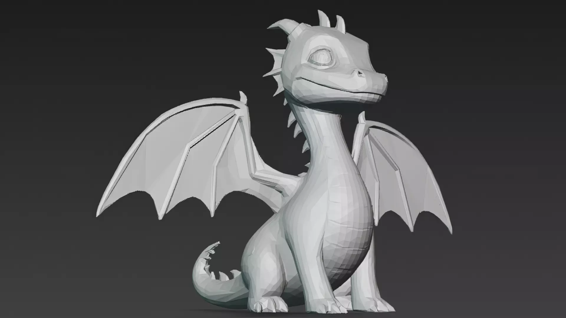 Cartoon Dragons Pack 3D Models Low-poly 3D model_40