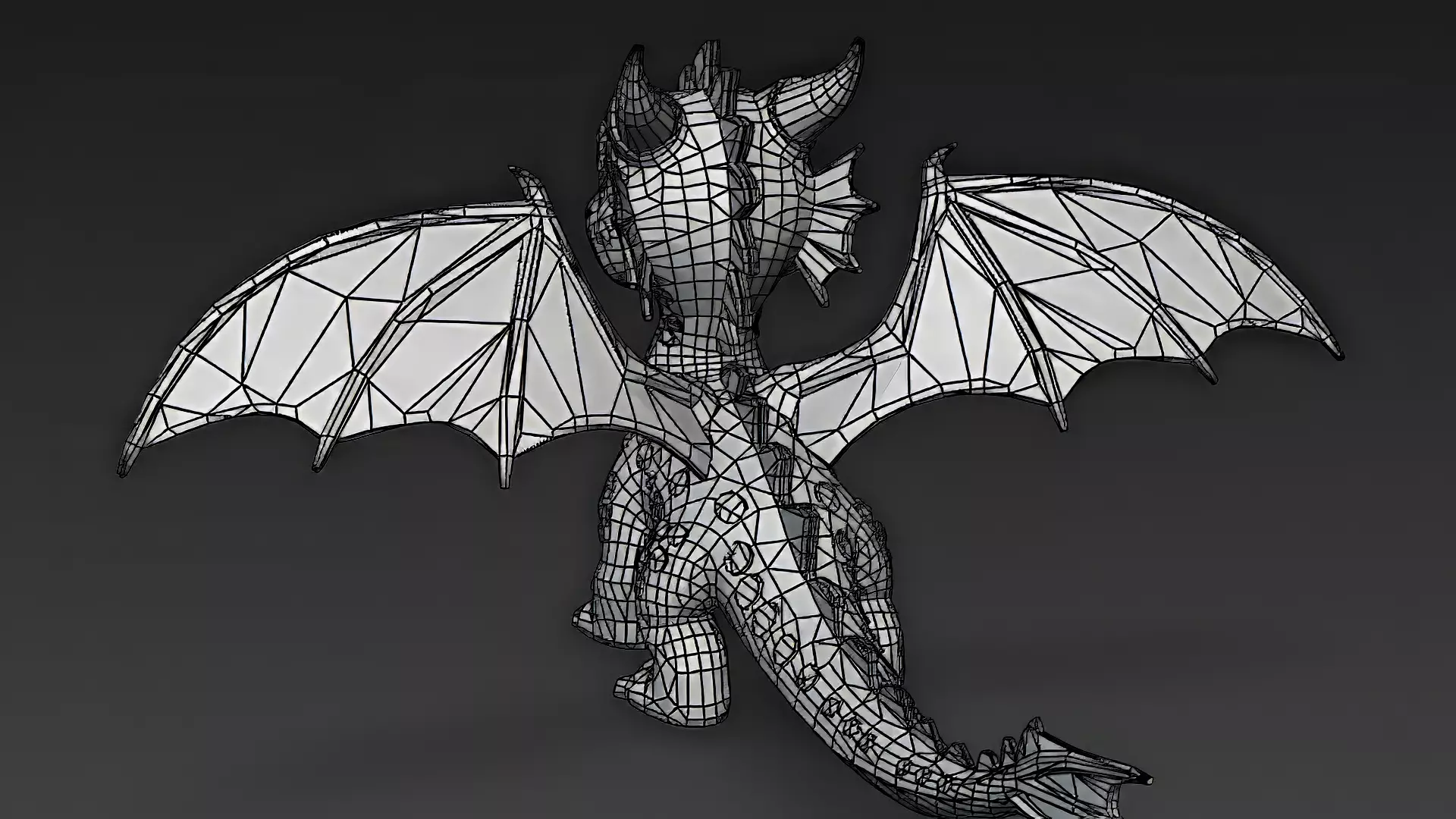 Cartoon Dragons Pack 3D Models Low-poly 3D model_15
