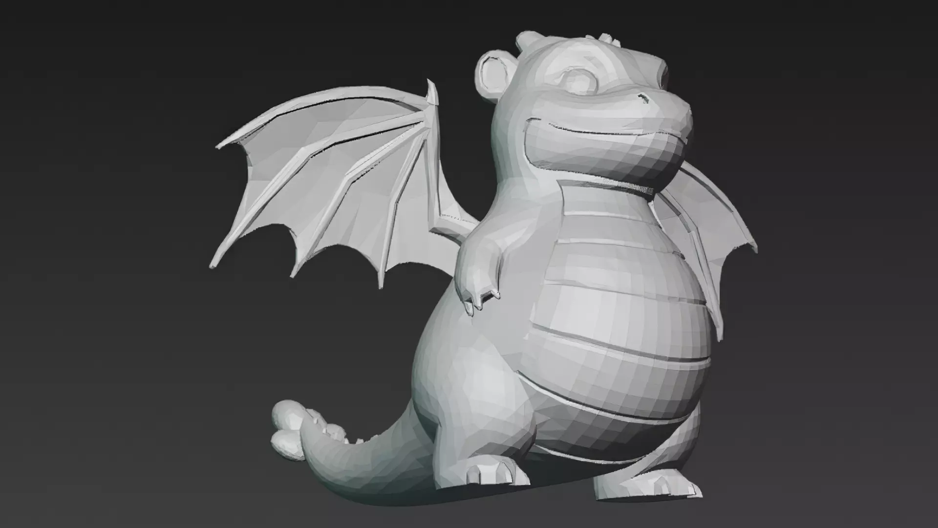 Cartoon Dragons Pack 3D Models Low-poly 3D model_27