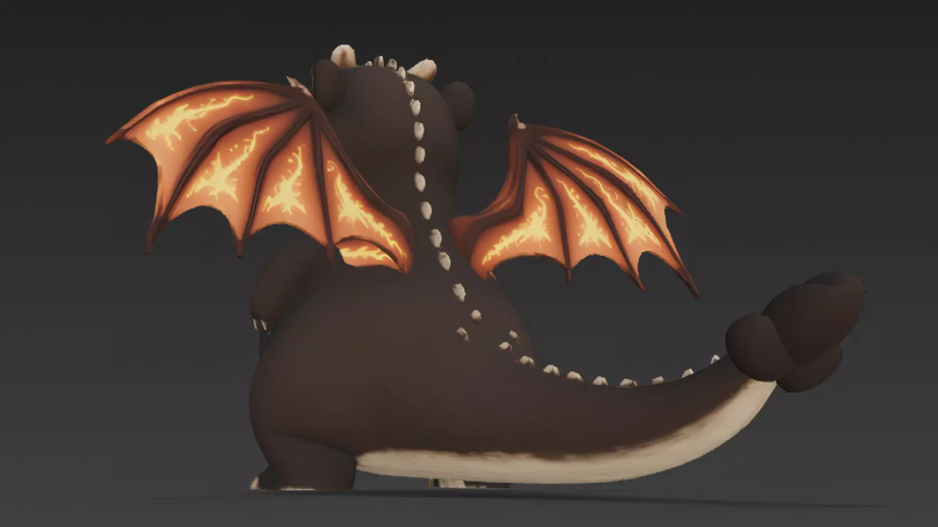 Cartoon Dragons Pack 3D Models Low-poly 3D model_19