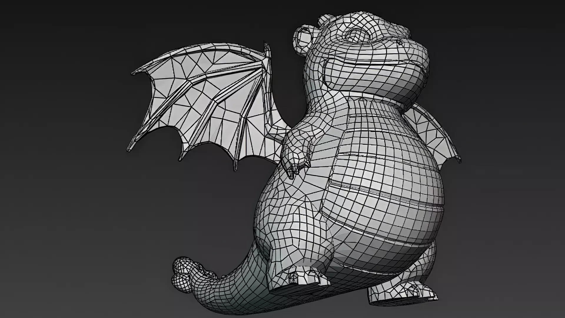 Cartoon Dragons Pack 3D Models Low-poly 3D model_29