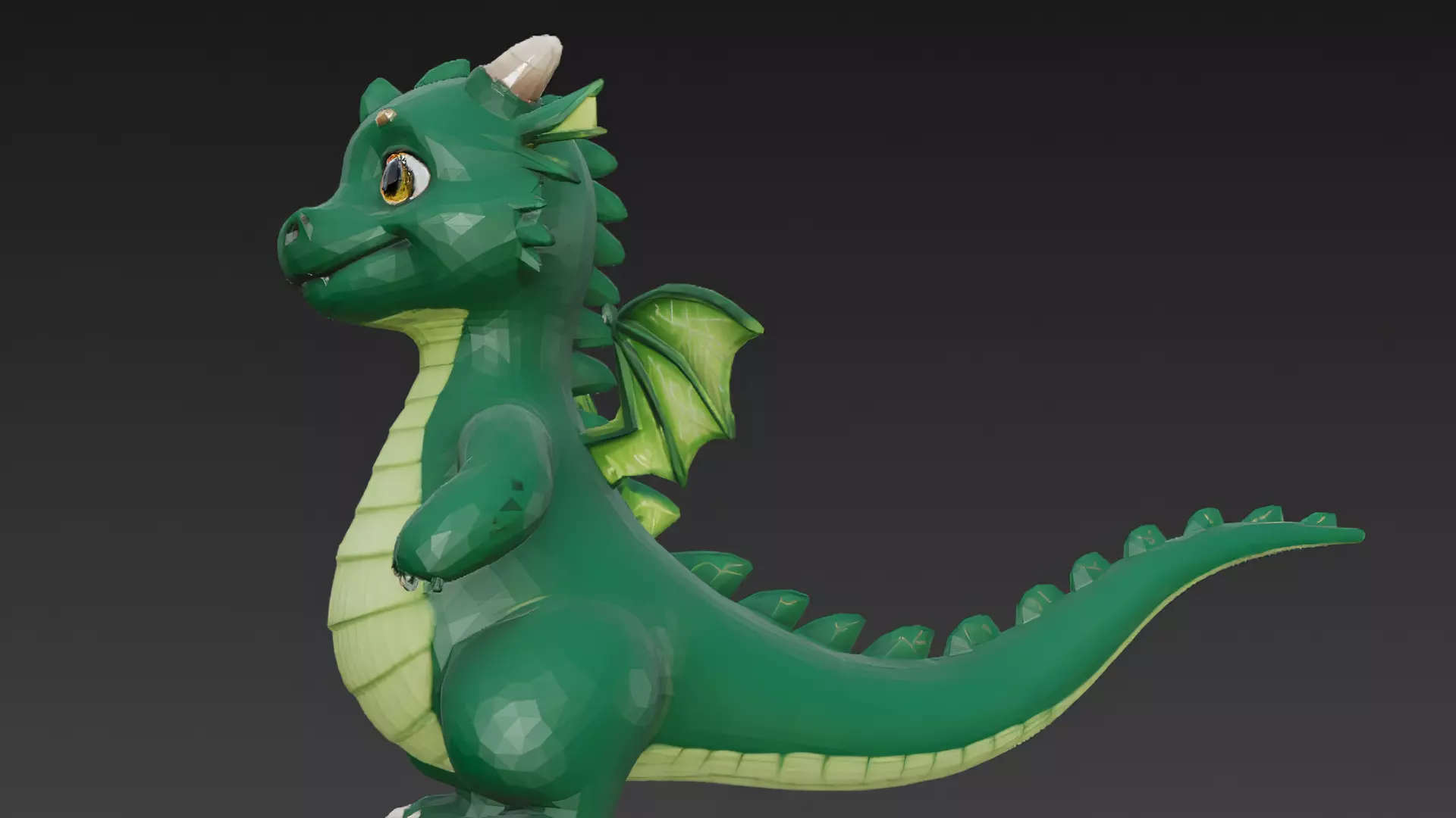 Cartoon Dragons Pack 3D Models Low-poly 3D model_51
