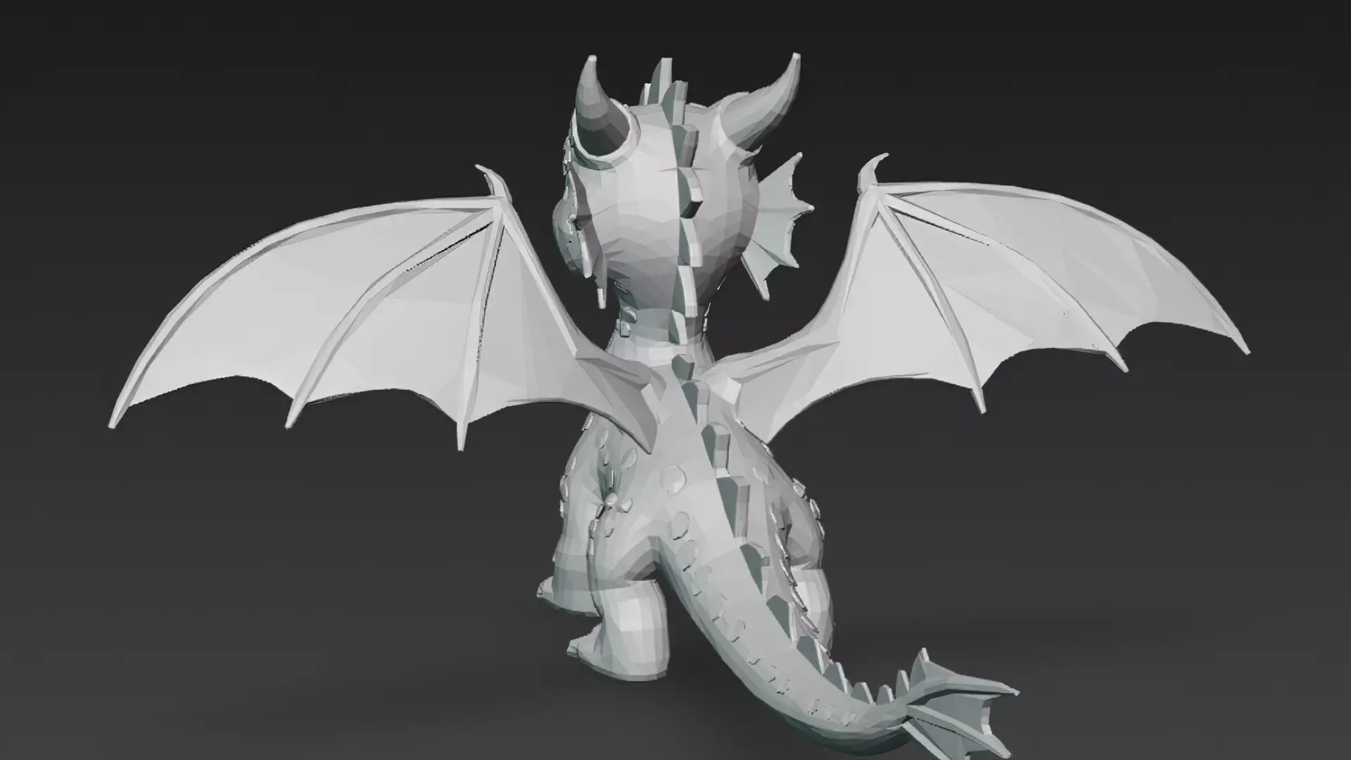 Cartoon Dragons Pack 3D Models Low-poly 3D model_12